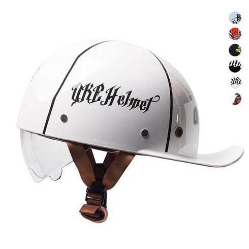 할리헬멧 - 오토바이 스냅백 헬멧 할리 스쿠터 모자 비보뉴 G565G439, M, 화이트