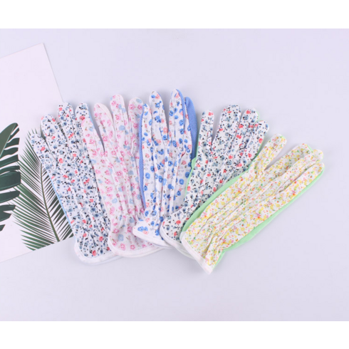 꽃무늬 미끄럼방지 운전 등산 여성용 스포츠 장갑