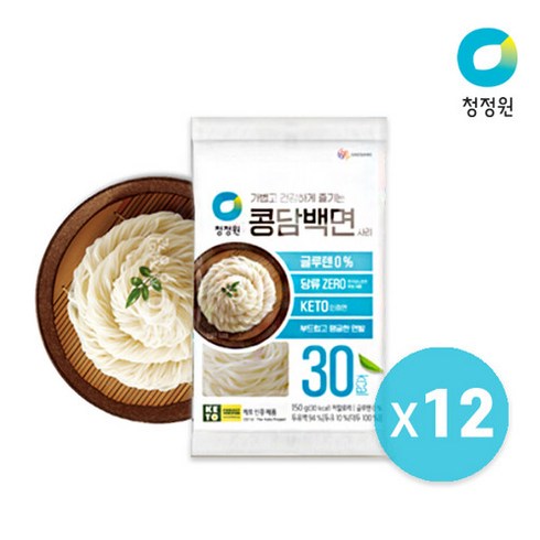 청정원 콩담백면 사리150g x 12개