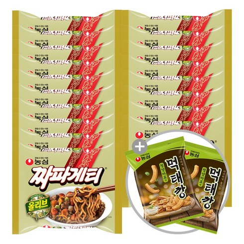 2023년 가성비 최고 먹태깡 - 올리브 짜파게티 140g X 16봉 먹태깡 청양마요맛 60g 2봉