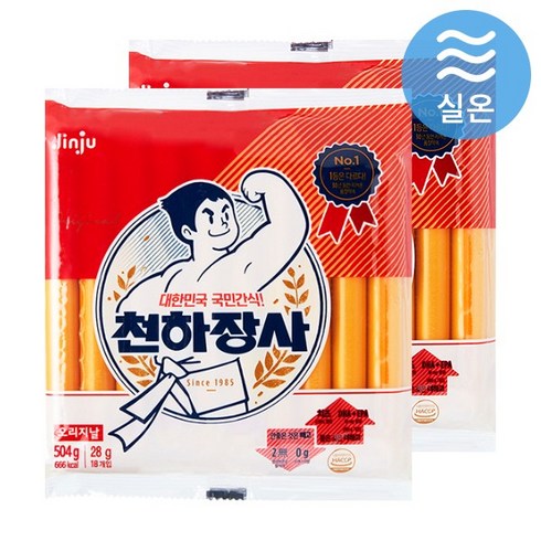 천하장사소세지 - 진주햄 천하장사 오리지날 소시지, 504g, 2개