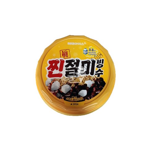이디야빙수 - 찐절미빙수 1박스 해태) (12개입) 팥 맛 컵아이스크림 인절미 퍼먹는아이스크림, 12개, 240ml