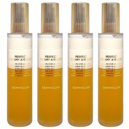 DERMACURE[더마큐어] [1300k] 더마큐어 퍼펙트 크리미 앰플 120ml x 4개, 0.12l