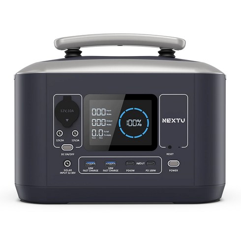 2023년 가성비 최고 인산철배터리 - 넥스트유 파워뱅크 인산철 휴대용 차박 대용량 고속 충전 보조 캠핑용 배터리 600w (전용가방증정), 블랙