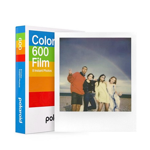 2023년 가성비 최고 유와이 필름카메라 - Polaroid 칼라 필름 600 더블팩16장 (6012), 8 Photos_White Frame, 1개