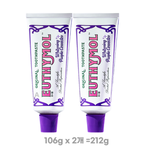 [NEW] 유시몰 화이트닝 퍼플코렉터 치약 106g 2개, 212g