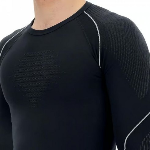 Unleash Your Nature UYN Evolutyon UW 긴팔 Base Layer 탑 블랙