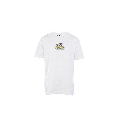 2023년 가성비 최고 화이트웨이브 - [명품]로로모다 오프화이트 웨이브 디아그 남성 반팔티 OMAA027S22JER013 0132 OMAA027S22JER0130132