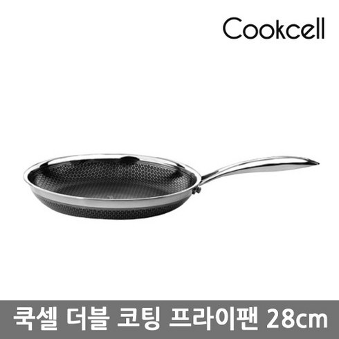 (DOUBLE) 블랙큐브 통3중 프라이팬 쿡셀, 28cm, 1개