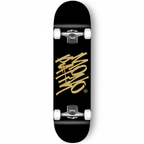 모노파틴 Reverse tagging black skateboard