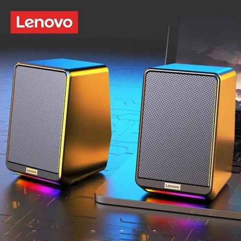 lenovo ts38 - Lenovo TS38 유선 데스크탑 스피커 3.5mm USB RGB 게임용 스피커 스테레오 서라운드 음악 라우드 스피커 PC용 사운드 바, 1)TS38 Black, TS38 Black