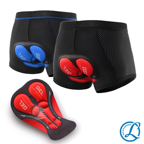 2023년 가성비 최고 자전거속바지 - 라르고 자전거 프리미엄 젤 남자 여자 속바지 엉덩이 3D 쿠션 젤 패드 빕숏 팬츠