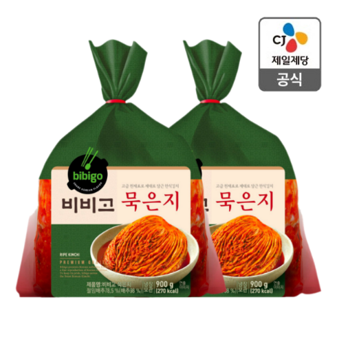 비비고 묵은지900g, 900g, 2개