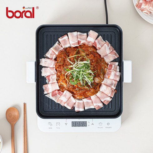 2024년 가성비 최고 br-h12zb - 보랄 1구 인덕션 그릴 BR-JD2000-TB, 블랙