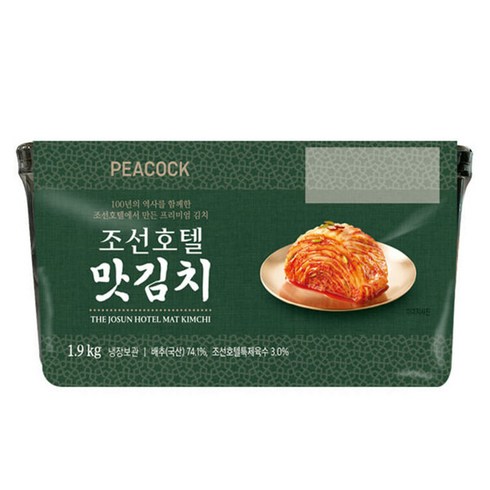 [피코크] 조선호텔 맛김치 1.9kg, [피코크]조선호텔 맛김치 1.9kg, 1개