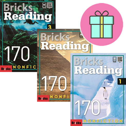 bricksreading170 - *영어노트 선물* 브릭스 리딩 170 논픽션 Bricks Reading 170 Nonfiction 1+2+3 세트 (전3권) : 슝슝오늘출발!!