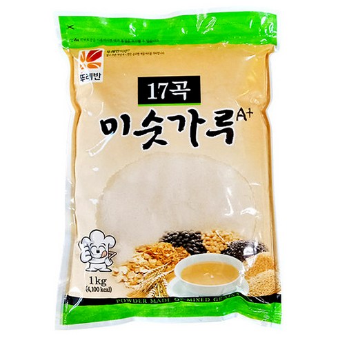 17곡미숫가루 - 뚜레반 17곡 미숫가루 1kg, 1개