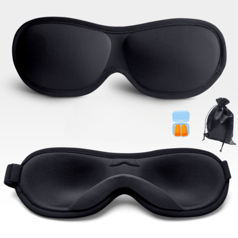 멜팅마켓 실크 암막 3D 수면 안대 귀마개 파우치 포함