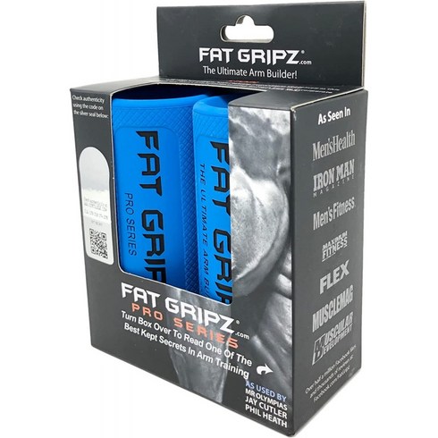 Fat Gripz Pro 큰 이두박근과 팔뚝을 빠르게 만드는 간단하고 입증된 방법 (남성건강 잡지 상 3회 수상), 단일옵션