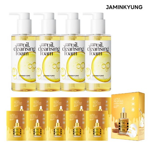 [자민경] [롯데단독][피부케어세트] 원스텝 마유 오일 클렌징 폼 200ml 4개 + 프, 상세 설명 참조