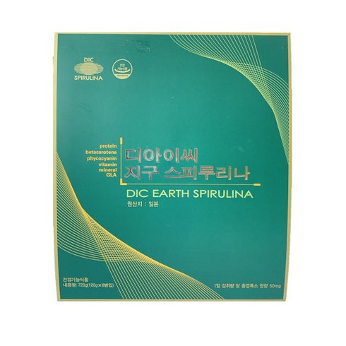 DIC 지구 스피루리나 200mg 600정 x 6병