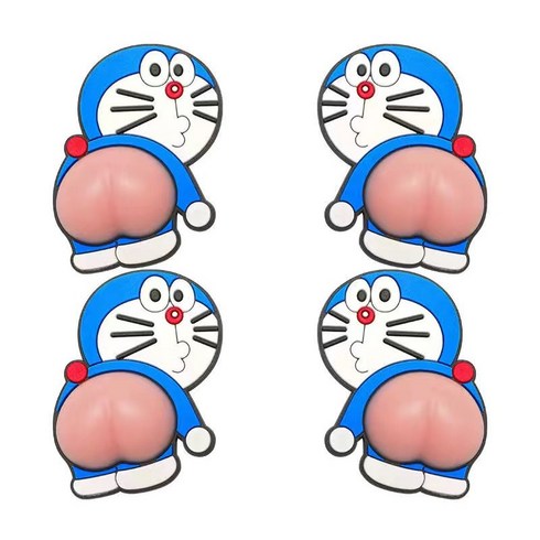 마인미래 캐릭터 실리콘 문콕방지 도어가드 4P, 도라에몽, 4개