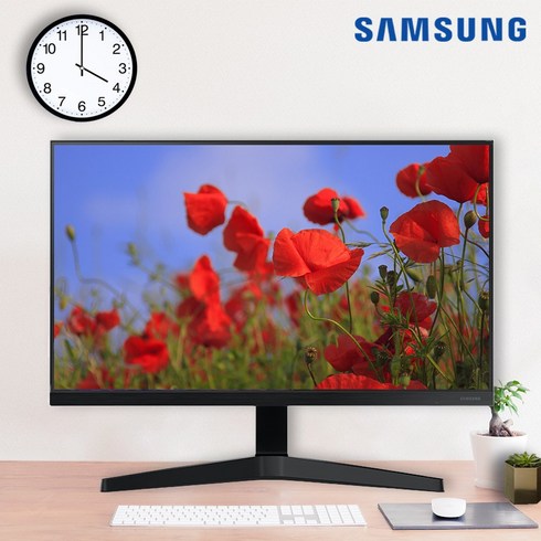 삼성전자 60.4cm LED 슬림베젤 모니터, LF24T350FHKXKR