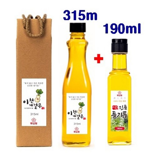 화심원 이천 게걸무 씨 기름 315ml 햇수확, 1개