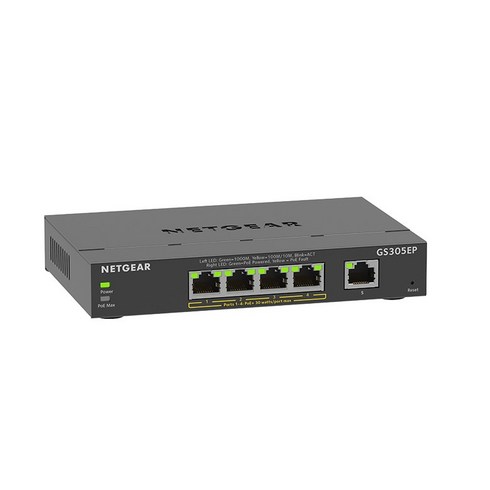 넷기어 GS305EP 기가 5포트 웹관리형 POE 스위치허브 60W
