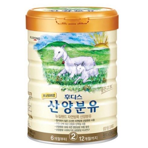 후디스산양분유프리미엄2단계 - 일동후디스 프리미엄 산양분유 2단계, 1.6kg, 1개