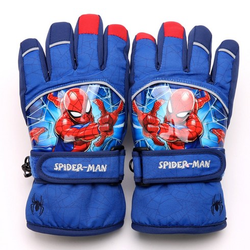 2023년 가성비 최고 키즈겨울아동따뜻한스키보드방수장갑 - 나린키즈 스파이더맨 드림 스키손가락 패딩 방한 오지 장갑