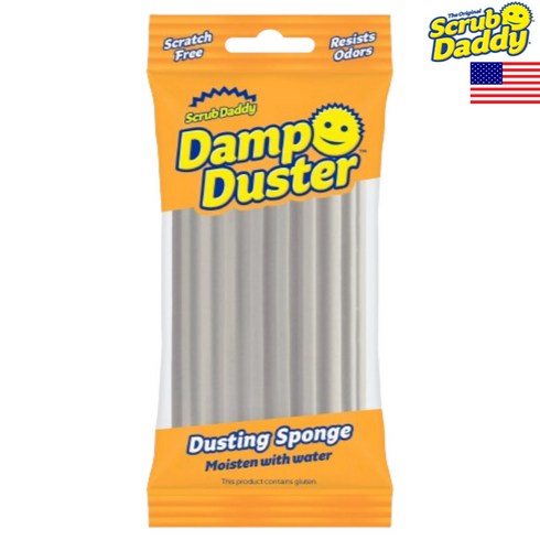 댐프더스터 - 스크럽대디 먼지 제거 스펀지 더스트(국내배송) Scrub Daddy Damp Duster, 1개