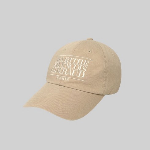 마리떼프랑소와저버 MARITHE FRANCOIS GIRBAUD CLASSIC LOGO 클래식 로고 캡 모자 베이지