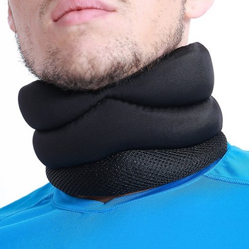 [PG] 목 고정 넥 쿠션 패드 보호 밴드, 블랙1P, 본상품선택