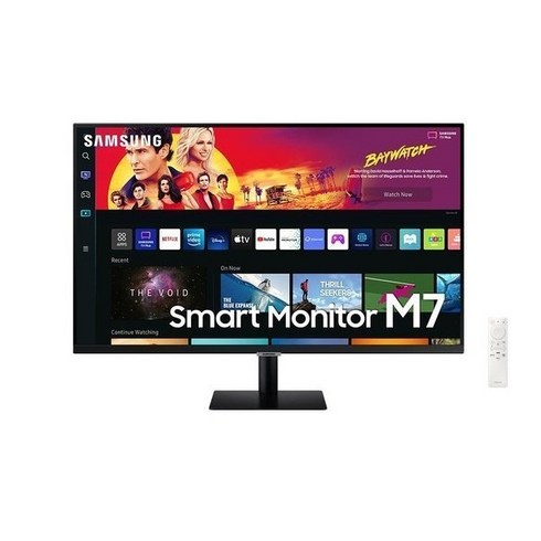 삼성 스마트모니터 M7 S32BM700 블랙 UHD 4K 32인치 C-Type 덱스 미러링 넷플릭스 유튜브 /M, 2. S32BM700+에어캡 포장