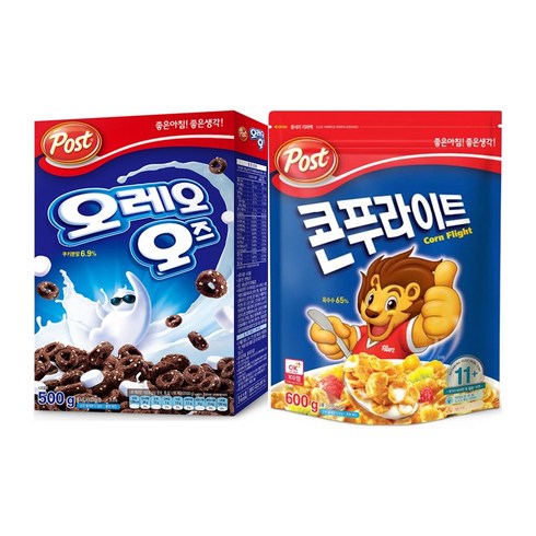 포스트 콘푸라이트 600g + 오레오오즈 500g 콤보팩, 1세트