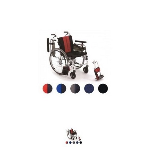 미키메디칼 의료용 알루미늄 휠체어 MIKI-W AH (PU타이어)_이미지에 색상 등 주문 시 메모 등 남겨주세요., 420mm