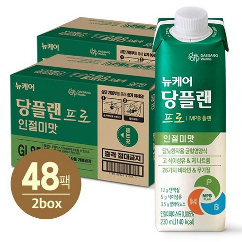 뉴케어 당플랜 프로 인절미맛 230mlx24팩x2박스, 없음