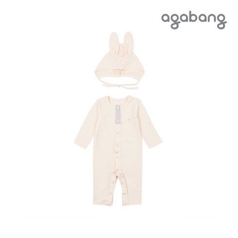 [아가방 봄신상]보들래빗우주복(모자)(CREAM)_01Q11751001
