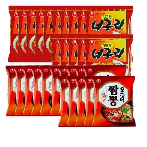 농심맛짬뽕 - 농심 오징어짬뽕 15개 + 농심 너구리 얼큰한맛 15개, 30개