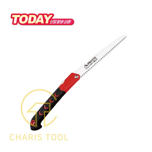 화신 접톱 F-210 210mm 접이식톱 쇠톱 목공 핸드 날교체형 과수 원예 전정 DIY 캠핑 카리스툴, 1