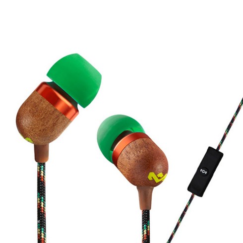 MARLEY Smile Jamaica IN-EAR 1CT 이어폰 EM-JE041, EM-JE041-RAG, 그린