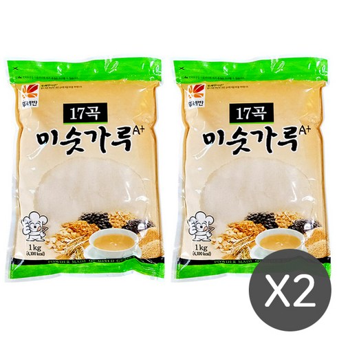 뚜레반17곡미숫가루 - 뚜레반 17곡 미숫가루 1kg, 2개