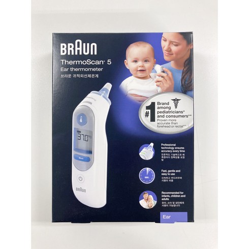 체온기 - BRAUN 귀적외선 체온계 써모스캔 IRT6510, 1개