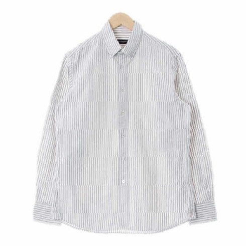 빈폴 네이비 스트라이프 면 슬림핏플란넬긴팔셔츠 [105]
