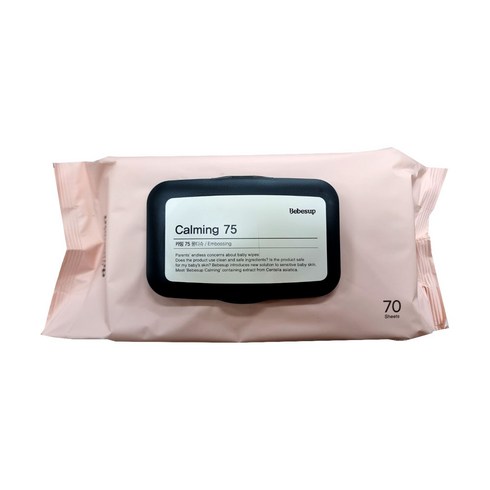 베베숲 카밍75 유아물티슈 캡형 75평량, 70매, 10개