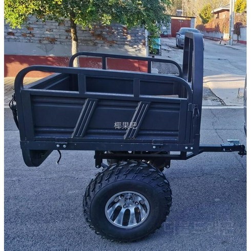 트레일러 캠핑트레일러 짐칸 견인 수레 리어카 미니카라반 휴대용 미니트럭, 컨테이너+섀시+트레일러볼헤드+휠2개추가