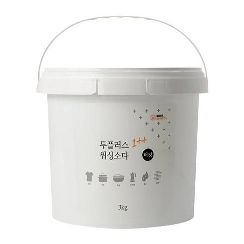 탄산소다 - 투플러스 워싱소다 대용량 3kg 버킷, 1개