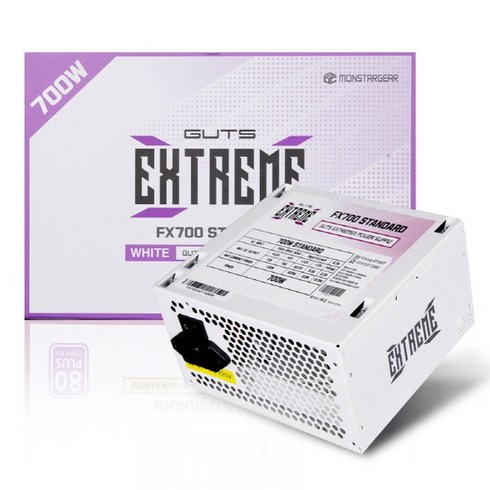 몬스타가츠컴퓨터파워fx700 - 몬스타 몬스타 가츠 ExtremeX FX700 80PLUS STANDARD 화이트, 단품