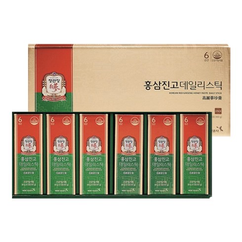 정관장 홍삼진고데일리스틱 (10gx30포) 1박스+쇼핑백, 300g, 1박스